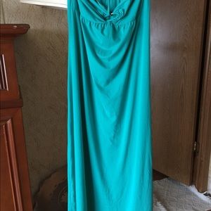 Long Dark Teal Summer Dress